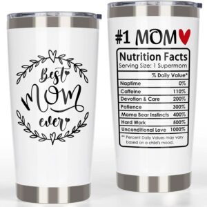 Best Mom Ever Tumbler – #1 Mom Gift with Funny Nutrition Facts
