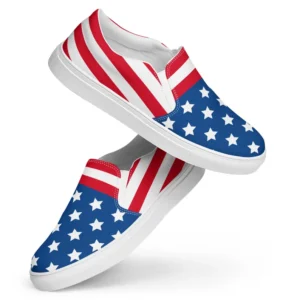 American Flag Slip-On Shoes – Patriotic Stars & Stripes Sneakers