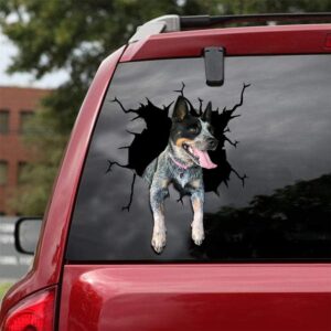 3D Australian Cattle Dog Car Sticker