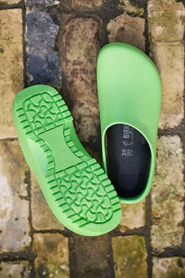 Neon Green Pro Slip-Resistant Waterproof Clogs - Image 2