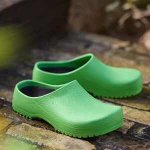 Neon Green Pro Slip-Resistant Waterproof Clogs