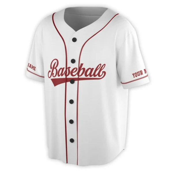 Custom Name Team Name America Baseball Lover Patriotic Baseball Jersey - Image 2