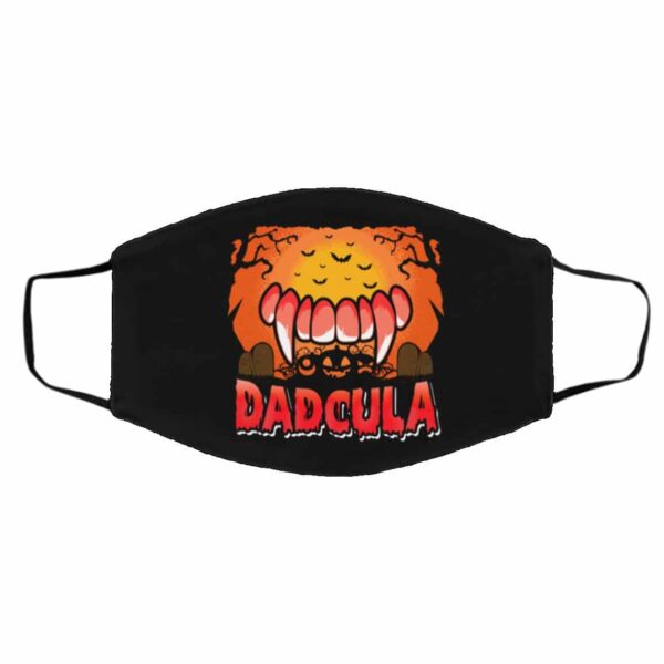 Dadcula Face Mask – Funny Vampire Dad Halloween Mask - Image 2