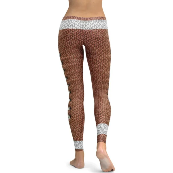 Football Print Leggings – Game Day Sportswear - Image 3