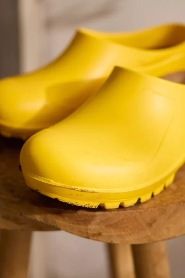 Bright Yellow Waterproof Garden Clogs - Image 2