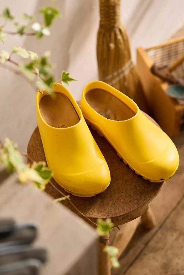 Bright Yellow Waterproof Garden Clogs