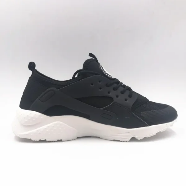 Motorcycle Boots Mesh Casual Shoes, Black Chunky-Sole Trainers Sneaker - Image 6