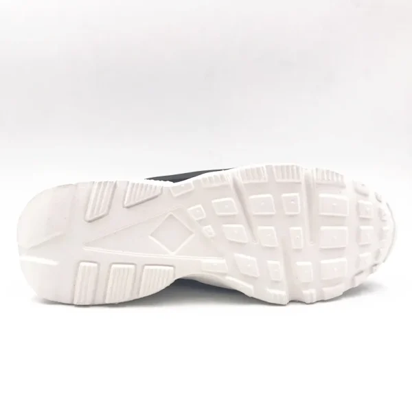 Motorcycle Boots Mesh Casual Shoes, Black Chunky-Sole Trainers Sneaker - Image 2