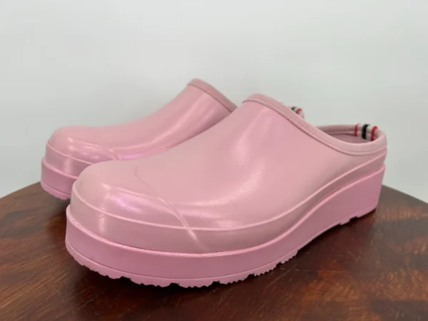 Blush Pink Platform Slip-On Clogs - Waterproof & Non-Slip - Image 4