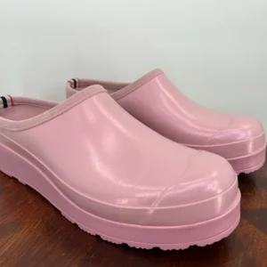 Blush Pink Platform Slip-On Clogs - Waterproof & Non-Slip