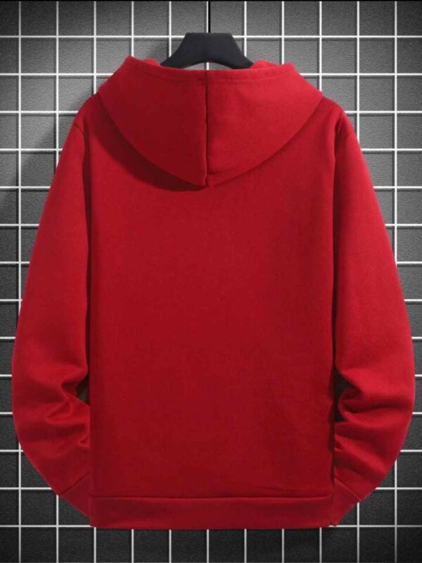 Red Motivational Quote Hoodie – Casual Streetwear Pullover - Image 3