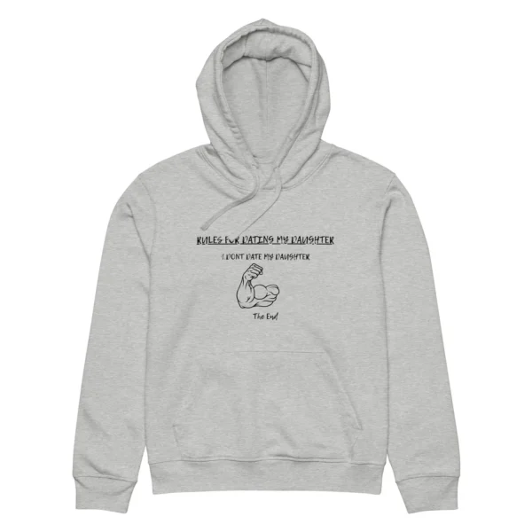 Rules for Dating My Daughter Hoodie – Funny Protective Dad Print - Image 2