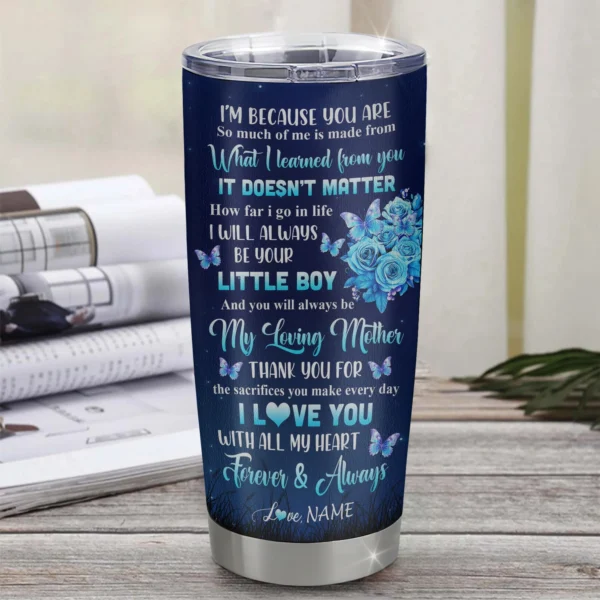 “To My Mom” Tumbler – Sentimental Gift from Son - Image 2