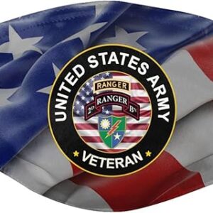 U.S. Army Veteran Face Mask – Patriotic American Flag Design